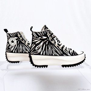 Converse Run Star Hike High Egret/Black/Egret Women's Size 9.5